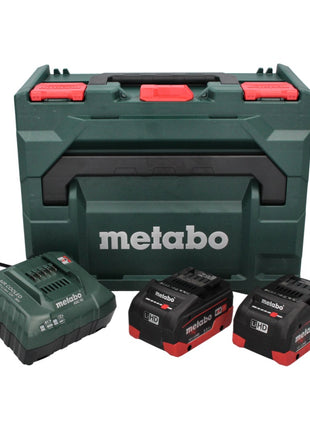 Kit de base Metabo 18 V LiHD + 2x batterie 5,5 Ah + chargeur ASC 55 + métaBOX