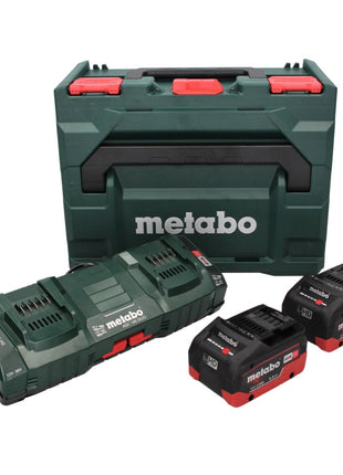 Metabo 18 V LiHD Basis Set + 2x Akku 5,5 Ah + ASC 145 DUO Ladegerät + metaBOX