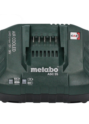 Kit de base Metabo 18 V LiHD + 2x batterie 8,0 Ah + chargeur ASC 55 + métaBOX