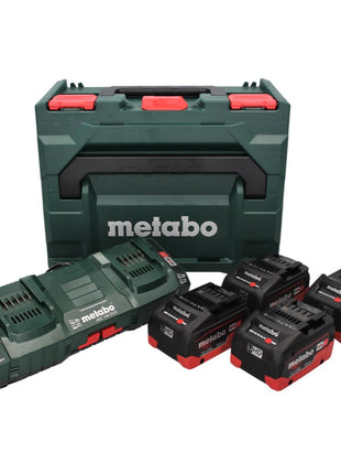 Metabo 18 V LiHD Basis Set + 4x Akku 8,0 Ah + ASC 145 DUO Ladegerät + metaBOX