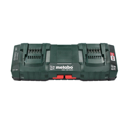Metabo 18 V LiHD Basis Set + 4x Akku 8,0 Ah + ASC 145 DUO Ladegerät + metaBOX