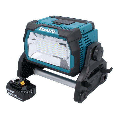 Makita DML 809 F1 Faro da cantiere LED a batteria 18 V 10000 lm + 1x batteria ricaricabile 3,0 Ah - senza caricatore