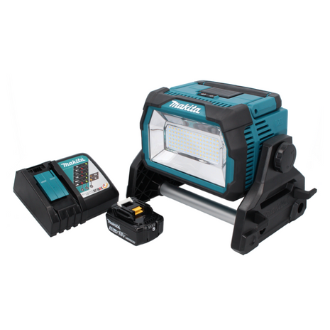 Makita DML 809 RF1 Projecteur de chantier LED sur batterie 18 V 10 000 lm + 1x batterie 3,0 Ah + chargeur