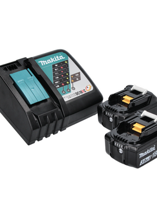 Makita DML 809 RF Projecteur de chantier LED sur batterie 18 V 10 000 lm + 2x batteries 3,0 Ah + chargeur