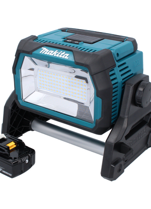 Makita DML 809 T1 Projecteur de chantier LED sur batterie 18 V 10 000 lm + 1x batterie 5,0 Ah - sans chargeur