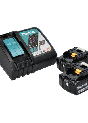 Makita DML 809 RG Projecteur de chantier LED sur batterie 18 V 10 000 lm + 2x batteries 6,0 Ah + chargeur