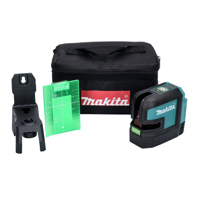 Makita SK 106 GDZ Cordless Cross Line Laser, Green Solo Cross Line Laser 12V - without battery, without charger