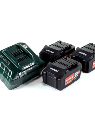 Metabo BS 18 LTX Impuls Set Akku Bohrschrauber 18 V 110 Nm ( 602191960 ) + 3x Akku 4,0 Ah + Ladegerät + metaBOX