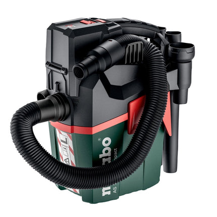 Metabo AS 18 L PC Aspirador compacto sin cable 18 V 6 l IPX4 clase de polvo L ( 602028850 ) en seco y húmedo solo - sin batería, sin cargador
