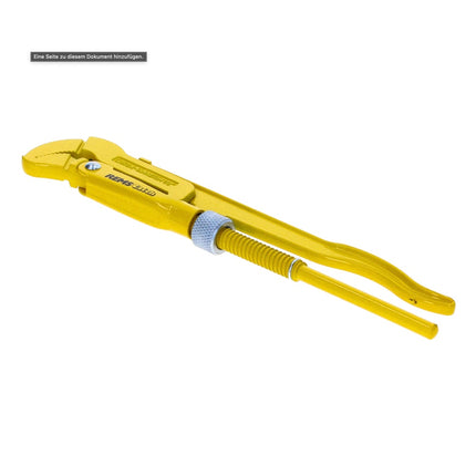 REMS Catch S Maul llave para tubos 1/2" 36 mm (116000 R) DIN 5234 modelo sueco