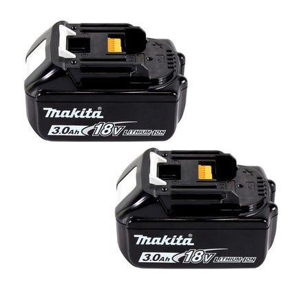 Makita Power Source Kit 18 V with 2x BL 1830 B 3.0 Ah battery ( 197599-5 ) + DC 18 SH double charger ( 199687-4 )