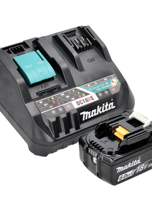 Makita Power Source Kit 18 V mit 1x BL 1860 B Akku 6,0 Ah ( 197422-4 ) + DC 18 RE Multi Schnell Ladegerät ( 198720-9 )