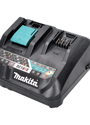 Makita Power Source Kit 18 V avec - 2x Batteries BL 1860 B 6,0 Ah (2x 197422-4) + Chargeur rapide multiple DC 18 RE (198720-9)