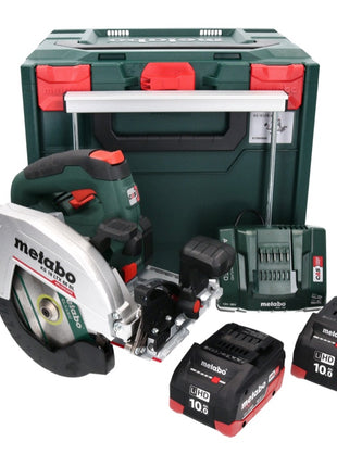 Sierra circular de batería Metabo KS 18 LTX 66 BL 18 V 165 mm + 2 baterías 10,0 Ah + cargador + metaBOX