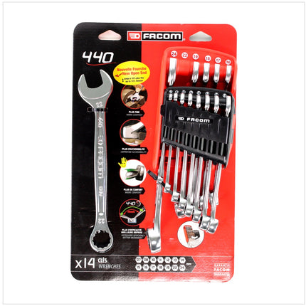Facom 440.JP14PB juego de llaves estrella 14 piezas 7 - 24 mm métrico