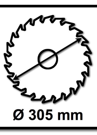 Makita CMSXF305100G SPECIALIZED EFFICUT Sägeblatt 305 x 2,15 x 30 mm 2 Stk. ( 2x B-67321 ) 100 Zähne für Holz