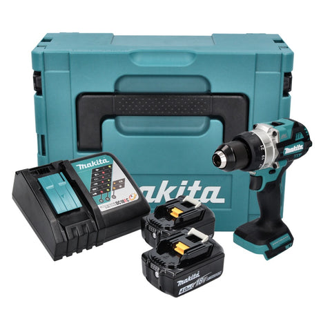 Trapano avvitatore a batteria Makita DDF 486 RMJ 18 V 130 Nm brushless + 2x batteria ricaricabile 4,0 Ah + caricabatterie + Makpac