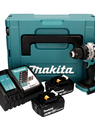 Makita DDF 486 RGJ perceuse-visseuse sans fil 18 V 130 Nm sans balais + 2x batteries 6,0 Ah + chargeur + Makpac