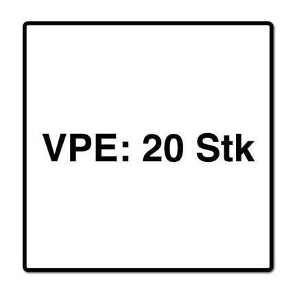 Metabo 20x bolsas de filtro de fieltro 6 L (4x 630164000) para AS 18 L PC Compact / AS 18 HEPA PC Compact