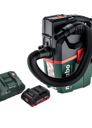 Metabo AS 18 HEPA PC Compact Akku Sauger 18 V 6 l Nass und Trocken Sauger mit Blasfunktion + 1x Akku 4,0 Ah + Ladegerät