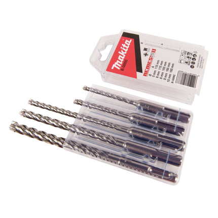 Makita DHR 171 Z Cordless hammer drill 18 V 1.2 J SDS plus Brushless + 5-piece drill bit set - without battery, without charger