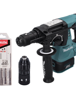 Makita DHR 243 Z Akku Bohrhammer 18 V 2,0 J SDS plus Brushless + 5 tlg. Bohrer Set - ohne Akku, ohne Ladegerät