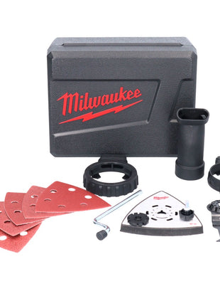 Outil multifonction à batterie Milwaukee M18 FMT-201X FUEL 18 V sans balais + 1x batterie 2,0 Ah + jeu d'accessoires 7 pièces + boîtier HD - sans chargeur