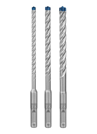 Bosch EXPERT SDS Plus-7X Hammerbohrer Set 6 / 8 / 10 mm 3 tlg. ( 2608900196 ) für Beton / Stein - Nachfolger von 2608576201