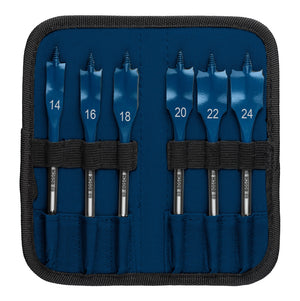 Bosch EXPERT SelfCut Speed Flachfräsbohrer Set 14 - 24 mm 6 tlg. ( 2608900332 ) für Holz - Nachfolger von 2608595424