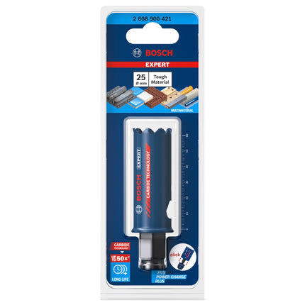 Bosch EXPERT Tough Material Sega a tazza 25 x 60 mm Carburo ( 2608900421 ) Universal - Successore del 2608594165