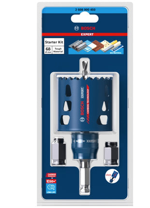 Bosch EXPERT Tough Material Lochsägen Starter Set 68 x 60 mm Carbide ( 2608900450 ) Universal - Nachfolger von 2608594267 - Toolbrothers