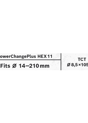 Bosch EXPERT Power Change Plus Hex 11 Adapter 8,5 x 105 mm TCT Bohrer ( 2608900526 ) Multimaterial Carbide - Nachfolger von 2608522412 - Toolbrothers