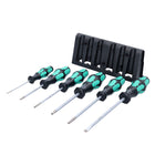 Wera Kraftform Plus Lasertip Schraubendrehersatz 6 tlg. ( 334/6 ) Kreuzschlitz Schlitz Schraubendreher ergonomischer Griff + Rack - Toolbrothers