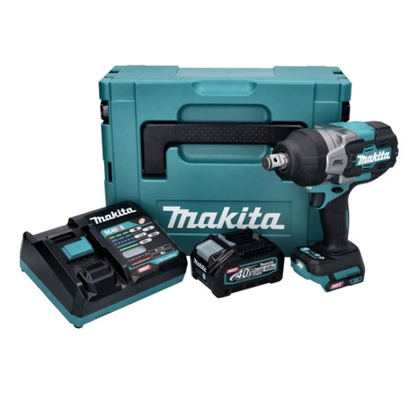 Makita TW 001 GM101 Akumulatorowy klucz udarowy 40 V maks. 1800 Nm bezszczotkowy XGT + 1x akumulator 4,0 Ah + ładowarka + Makpac