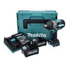 Makita TW 001 GM201 Avvitatore a impulsi a batteria 40 V max. 1800 Nm Brushless XGT + 2x batteria ricaricabile 4,0 Ah + caricatore + Makpac