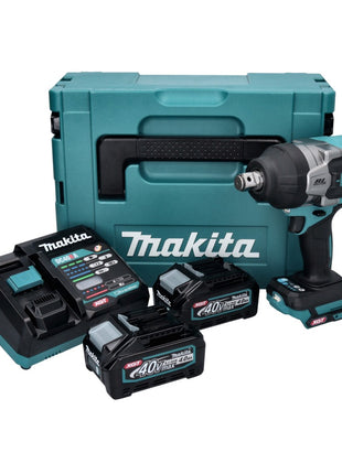 Makita TW 001 GM201 Akku Schlagschrauber 40 V max. 1800 Nm Brushless XGT + 2x Akku 4,0 Ah + Ladegerät + Makpac