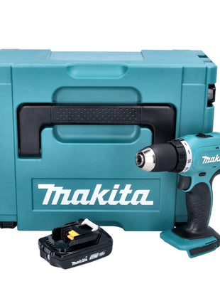 Makita DDF 453 A1J Akku Bohrschrauber 18 V 42 Nm + 1x Akku 2,0 Ah + Makpac - ohne Ladegerät