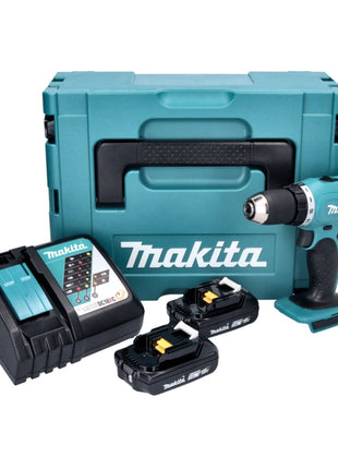 Makita DDF 453 RAJ Akku Bohrschrauber 18 V 42 Nm + 2x Akku 2,0 Ah + Ladegerät + Makpac