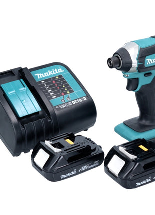 Makita DTD 152 SY Akku Schlagschrauber 18 V 165 Nm + 2x Akku 1,3 Ah + Ladegerät