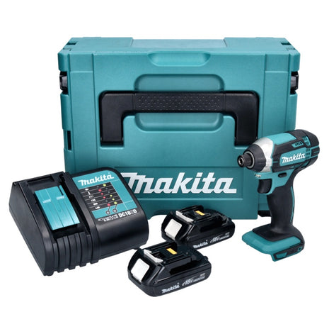 Makita DTD 152 SYJ akumulatorowy klucz udarowy 18 V 165 Nm + 2x akumulator 1,3 Ah + ładowarka + Makpac