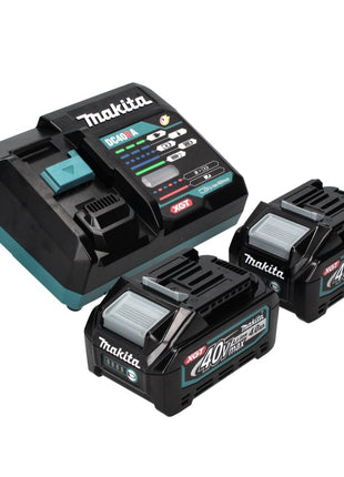 Makita HP 002 GM201 taladro percutor inalámbrico 40 V 64 Nm sin escobillas + 2x baterías 4,0 Ah + cargador