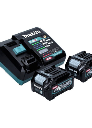 Makita HP 002 GD201 perceuse à percussion sans fil 40 V 64 Nm sans balai + 2x batteries 2,5 Ah + chargeur + Makpac