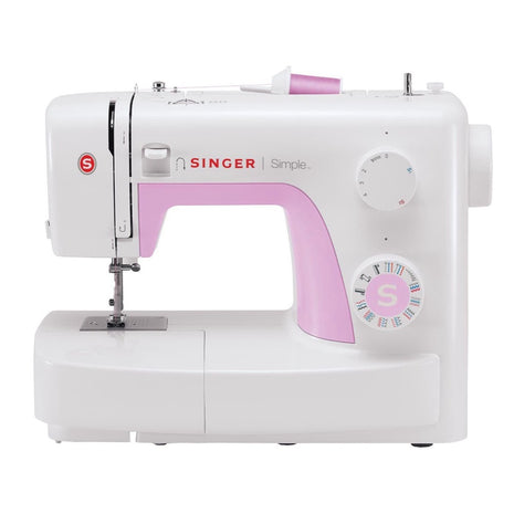 Singer 3223 Simple Nähmaschine 70 Watt 700 U/min 4 mm Stichlänge 23 Nahtarten weiß / rosa - Toolbrothers