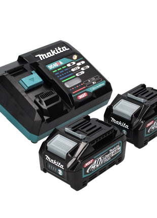 Makita HP 002 GM201 perceuse à percussion sans fil 40 V 64 Nm sans balai + 2x batteries 4,0 Ah + chargeur + Makpac