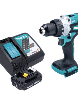 Makita DHP 486 RA1 perceuse à percussion sans fil 18 V 130 Nm sans balais + 1 batterie 2,0 Ah + chargeur