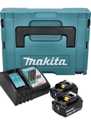 Makita Power Source Kit 18 V ( 198116-4 ) mit 2x BL 1860 B + DC 18 RC Ladegerät + Makpac