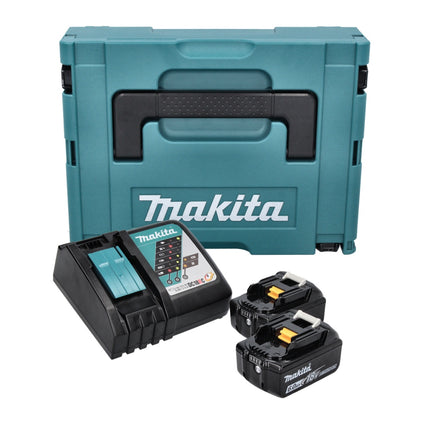 Makita Power Source Kit 18 V ( 198116-4 ) with 2x BL 1860 B + DC 18 RC charger + Makpac