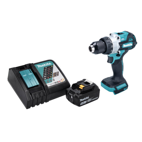 Trapano a percussione a batteria Makita DHP 486 RT1 18 V 130 Nm brushless + 1x batteria ricaricabile 5,0 Ah + caricabatterie