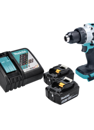 Taladro percutor inalámbrico Makita DHP 486 RG 18 V 130 Nm sin escobillas + 2 baterías 6,0 Ah + cargador