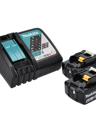 Taladro percutor inalámbrico Makita DHP 486 RG 18 V 130 Nm sin escobillas + 2 baterías 6,0 Ah + cargador